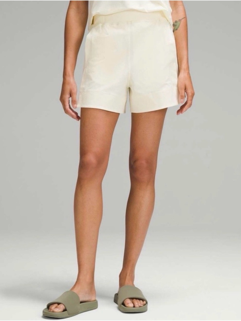 lululemon athletica butter High-Rise Elastic Waist Shorts